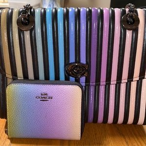 COACH Parker Shoulder Bag in Ombre Quilted Leather